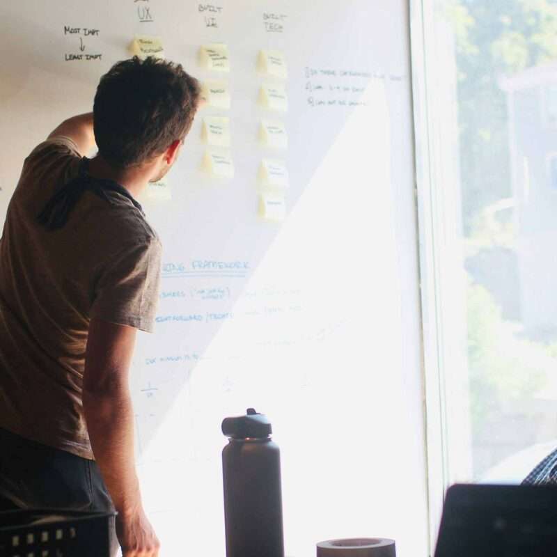 Business leader evaluating AI infrastructure design question before tool selection for digital transformation